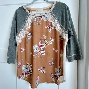 Rewind Feminine Baseball Top